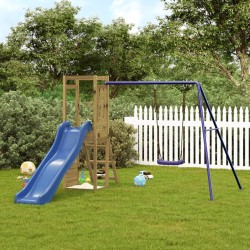 vidaXL Parque infantil de exterior madera de pino impregnada