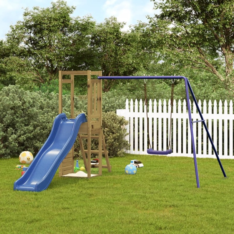 vidaXL Parque infantil de exterior madera de pino impregnada vidaXL Parque infantil de exterior madera de pino impregnada