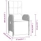 vidaXL Juego comedor jardín 4 piezas con cojines ratán sintético negro vidaXL Juego comedor jardín 4 piezas con cojines ratán sintético negro