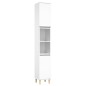 vidaXL Juego de muebles de baño 3 pzas madera contrachapada blanco