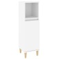 vidaXL Juego de muebles de baño 3 pzas madera contrachapada blanco