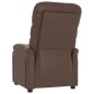 vidaXL Sillón de masaje cuero sintético marrón vidaXL Sillón de masaje cuero sintético marrón