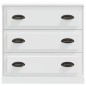 vidaXL Aparadores 2 piezas madera contrachapada blanco vidaXL Aparadores 2 piezas madera contrachapada blanco