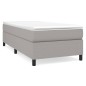 vidaXL Cama box spring con colchón tela gris claro 80x200 cm vidaXL Cama box spring con colchón tela gris claro 80x200 cm