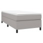 vidaXL Cama box spring con colchón tela gris claro 80x200 cm vidaXL Cama box spring con colchón tela gris claro 80x200 cm