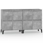 vidaXL Aparadores 2 uds madera contrachapada gris hormigón 60x35x70 cm vidaXL Aparadores 2 uds madera contrachapada gris hormigón 60x35x70 cm