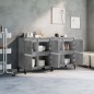 vidaXL Aparadores 2 uds madera contrachapada gris hormigón 60x35x70 cm vidaXL Aparadores 2 uds madera contrachapada gris hormigón 60x35x70 cm