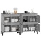 vidaXL Aparadores 2 uds madera contrachapada gris hormigón 60x35x70 cm vidaXL Aparadores 2 uds madera contrachapada gris hormigón 60x35x70 cm