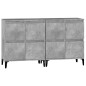 vidaXL Aparadores 2 uds madera contrachapada gris hormigón 60x35x70 cm vidaXL Aparadores 2 uds madera contrachapada gris hormigón 60x35x70 cm
