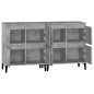 vidaXL Aparadores 2 uds madera contrachapada gris hormigón 60x35x70 cm vidaXL Aparadores 2 uds madera contrachapada gris hormigón 60x35x70 cm