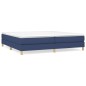 vidaXL Cama box spring con colchón tela azul 200x200 cm vidaXL Cama box spring con colchón tela azul 200x200 cm