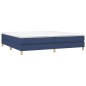 vidaXL Cama box spring con colchón tela azul 200x200 cm vidaXL Cama box spring con colchón tela azul 200x200 cm