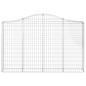 vidaXL Cestas de gaviones 5 uds forma de arco hierro 200x30x120/140 cm vidaXL Cestas de gaviones 5 uds forma de arco hierro 200x30x120/140 cm