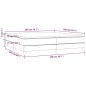 vidaXL Cama box spring con colchón terciopelo rosa 200x200 cm