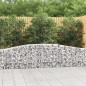 vidaXL Cestas de gaviones 2 uds forma de arco hierro 400x30x60/80 cm vidaXL Cestas de gaviones 2 uds forma de arco hierro 400x30x60/80 cm