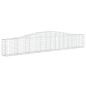 vidaXL Cestas de gaviones 2 uds forma de arco hierro 400x30x60/80 cm vidaXL Cestas de gaviones 2 uds forma de arco hierro 400x30x60/80 cm