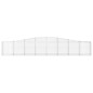 vidaXL Cestas de gaviones 2 uds forma de arco hierro 400x30x60/80 cm vidaXL Cestas de gaviones 2 uds forma de arco hierro 400x30x60/80 cm