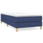 vidaXL Cama box spring con colchón tela azul 100x200 cm vidaXL Cama box spring con colchón tela azul 100x200 cm