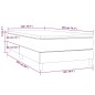 vidaXL Cama box spring con colchón tela azul 100x200 cm vidaXL Cama box spring con colchón tela azul 100x200 cm