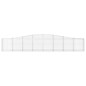 vidaXL Cestas de gaviones 4 uds forma de arco hierro 400x30x60/80 cm vidaXL Cestas de gaviones 4 uds forma de arco hierro 400x30x60/80 cm