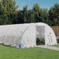 vidaXL Invernadero con estructura de acero blanco 96 m² 24x4x2 m vidaXL Invernadero con estructura de acero blanco 96 m² 24x4x2 m