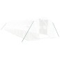 vidaXL Invernadero con estructura de acero blanco 36 m² 12x3x2 m vidaXL Invernadero con estructura de acero blanco 36 m² 12x3x2 m