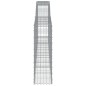 vidaXL Cestas de gaviones 5 uds forma de arco hierro 400x30x100/120 cm vidaXL Cestas de gaviones 5 uds forma de arco hierro 400x30x100/120 cm