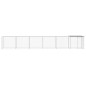 vidaXL Gallinero con techo acero galvanizado gris claro 603x98x90 cm vidaXL Gallinero con techo acero galvanizado gris claro 603x98x90 cm