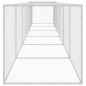 vidaXL Gallinero con techo acero galvanizado gris claro 603x98x90 cm vidaXL Gallinero con techo acero galvanizado gris claro 603x98x90 cm