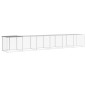 vidaXL Gallinero con techo acero galvanizado gris claro 603x98x90 cm vidaXL Gallinero con techo acero galvanizado gris claro 603x98x90 cm