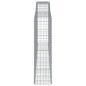 vidaXL Cestas de gaviones 7 uds forma de arco hierro 400x50x180/200 cm vidaXL Cestas de gaviones 7 uds forma de arco hierro 400x50x180/200 cm