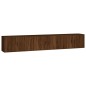 vidaXL Muebles para TV de pared 3 uds roble marrón 80x34,5x40 cm