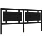vidaXL Estructura de cama con cabecero madera maciza negro 200x200 cm vidaXL Estructura de cama con cabecero madera maciza negro 200x200 cm