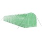 vidaXL Invernadero con estructura de acero verde 32 m² 16x2x2 m vidaXL Invernadero con estructura de acero verde 32 m² 16x2x2 m