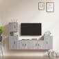 vidaXL Set de muebles para TV 5 pzas madera contrachapada gris Sonoma