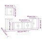 vidaXL Set de muebles para TV 5 pzas madera contrachapada gris Sonoma