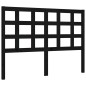vidaXL Estructura de cama con cabecero madera maciza negro 140x200 cm vidaXL Estructura de cama con cabecero madera maciza negro 140x200 cm