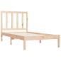 vidaXL Estructura de cama madera maciza de pino 90x190 cm