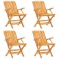 vidaXL Juego de comedor para jardín 5 piezas madera maciza de teca vidaXL Juego de comedor para jardín 5 piezas madera maciza de teca