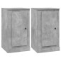 vidaXL Aparadores 3 piezas madera contrachapada gris hormigón vidaXL Aparadores 3 piezas madera contrachapada gris hormigón
