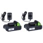 vidaXL Set de herramientas eléctricas de jardín sin cable 2 piezas vidaXL Set de herramientas eléctricas de jardín sin cable 2 piezas
