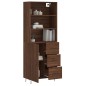 vidaXL Aparador alto madera contrachapada marrón roble 69,5x34x180 cm vidaXL Aparador alto madera contrachapada marrón roble 69,5x34x180 cm