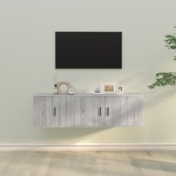 vidaXL Set de muebles para TV 2 pzas madera contrachapada gris Sonoma