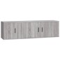 vidaXL Set de muebles para TV 2 pzas madera contrachapada gris Sonoma vidaXL Set de muebles para TV 2 pzas madera contrachapada gris Sonoma