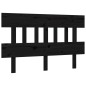 vidaXL Estructura de cama con cabecero madera maciza negro 120x200 cm vidaXL Estructura de cama con cabecero madera maciza negro 120x200 cm