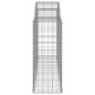 vidaXL Cestas de gaviones 14 uds forma de arco hierro 200x50x100/120cm