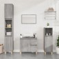 vidaXL Set de muebles de baño 3 pzas madera contrachapada gris sonoma vidaXL Set de muebles de baño 3 pzas madera contrachapada gris sonoma