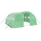 vidaXL Invernadero con estructura de acero verde 16 m² 4x4x2 m vidaXL Invernadero con estructura de acero verde 16 m² 4x4x2 m