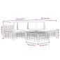vidaXL Set muebles de jardín 4 pzas y cojines ratán PE gris antracita vidaXL Set muebles de jardín 4 pzas y cojines ratán PE gris antracita
