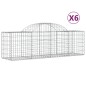 vidaXL Cestas de gaviones 6 uds forma de arco hierro 200x50x60/80 cm vidaXL Cestas de gaviones 6 uds forma de arco hierro 200x50x60/80 cm